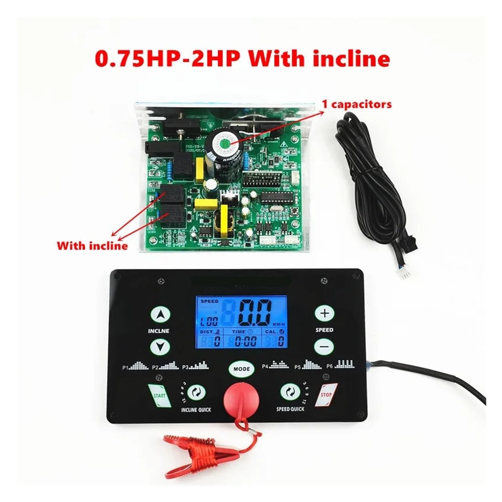 Kit Carte De Circuit Imprimé Pour Tapis De Course – MC2100ELS-18W, 1HP-4HP, écran Console Anglais, 12 Km/h Réglable, Sans Capteur
