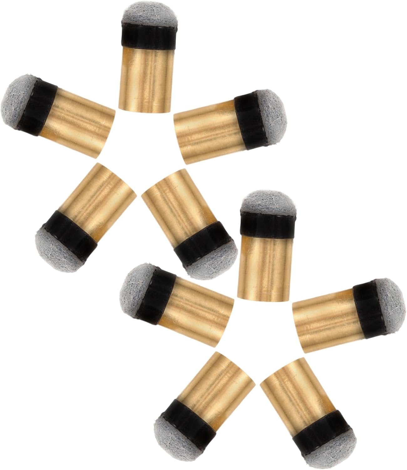 Screw Tip Cue Billiard Pool Screw on Tips Imitation Leather