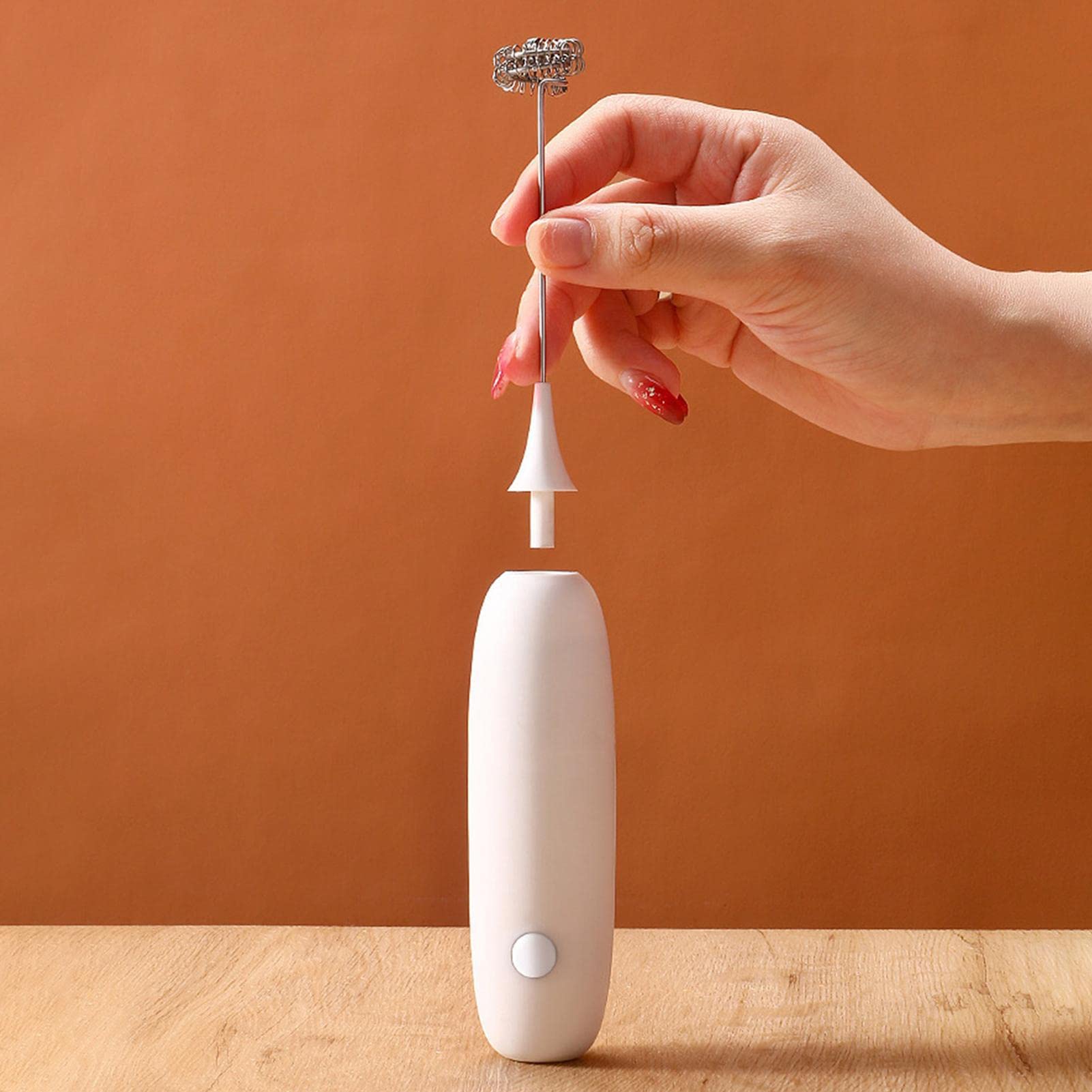 Frullatore Portatile Per Schiuma Latte Elettrico: In Acciaio Inox, Per Cappuccino, Cocktail E Bevande Calde