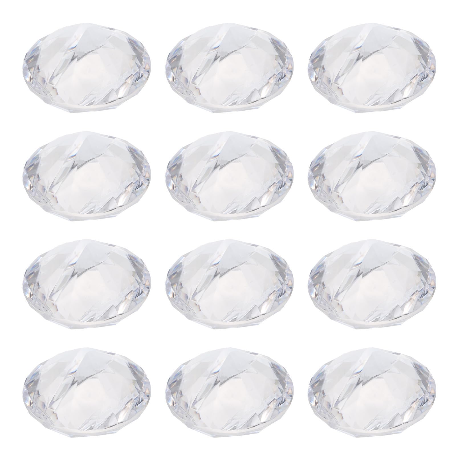 Tofficu 24pezzi Clip Memo Trasparente Per Ufficio Fermacarte Decorativi Per Eventi e Cerimonie Supporto Per Biglietti Da Visita e Numeri Di Tavolo Adatti Matrimoni e Feste