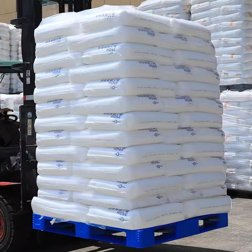 GRRICEPL Plastic Forklift Pallets, Breathable Grid Ventilation Pallet, Spill Containment Pallet with Drain, for Warehouse Transport of Goods (Color : Blue, Size : 100x80x14.5cm)