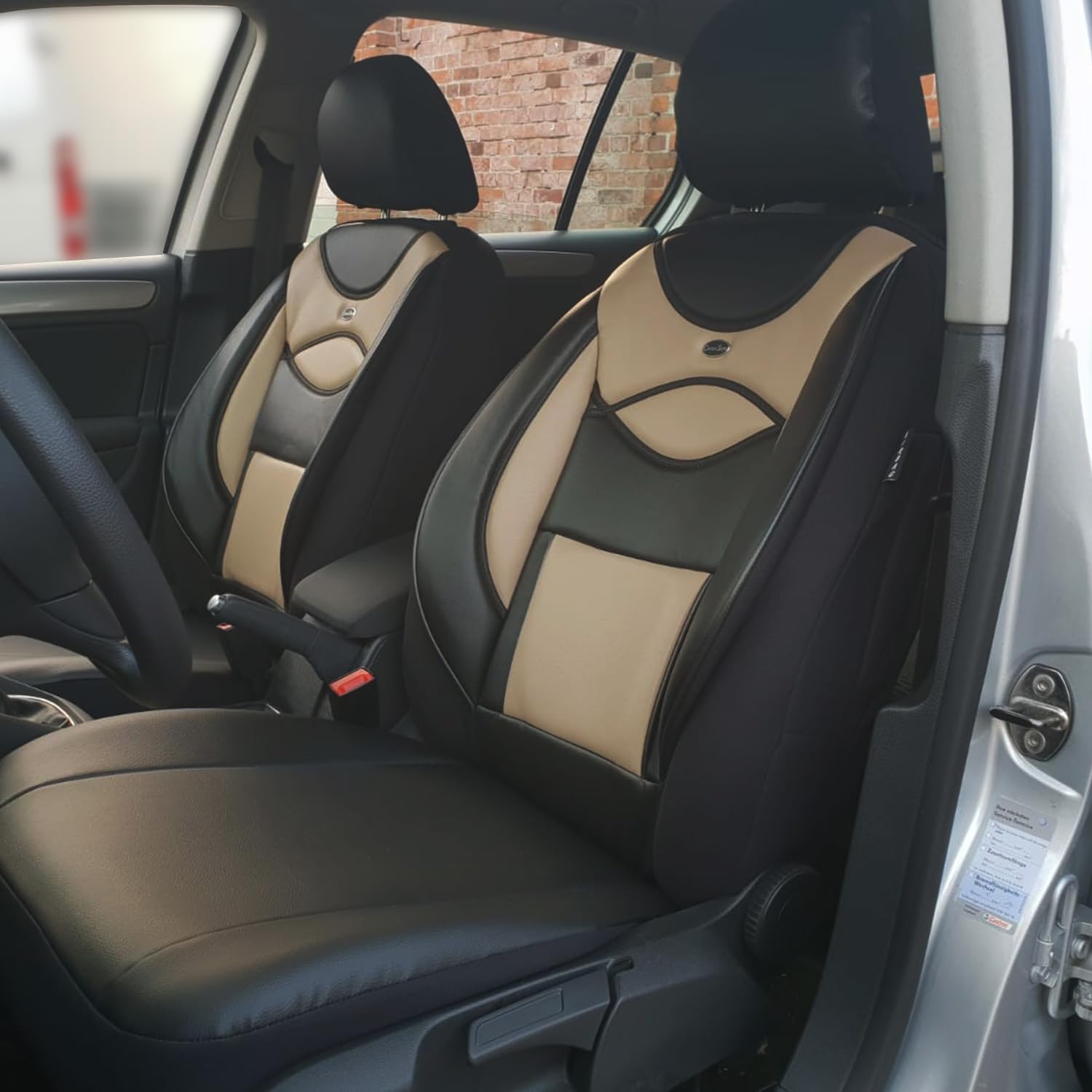 BREMER SITZBEZÜGE Wymiary pokrowce ze sztucznej skóry do FIAT 500L D107