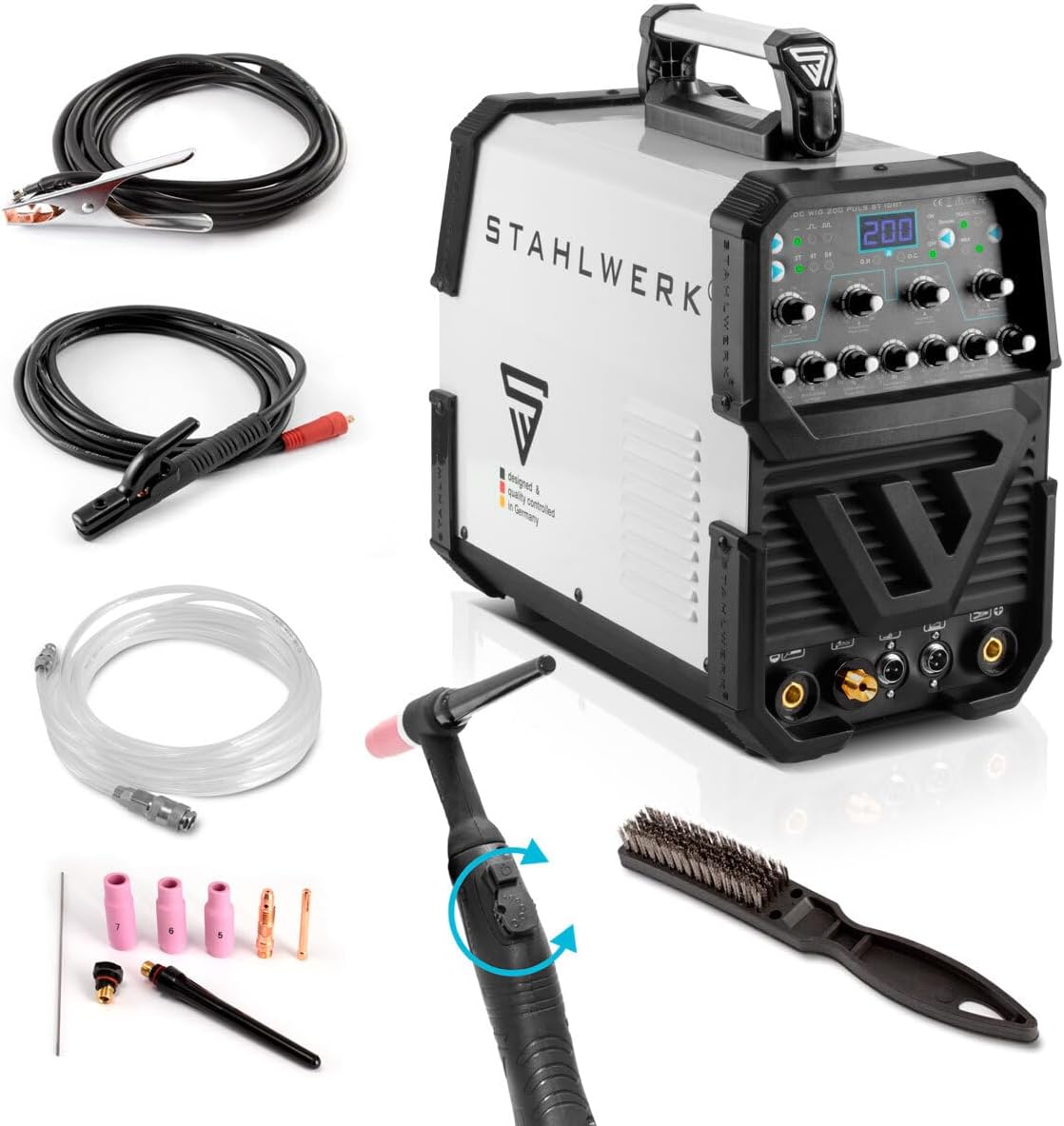 STAHLWERK AC/DC WIG 200 Puls Pro - Digitales Schweißgerät | Inverter ...