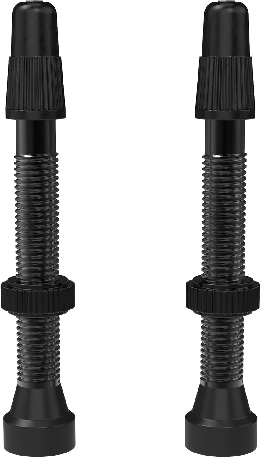 WTB Aluminum Tubeless Presta Bicycle Valve (2 Pieces, 46mm, Black)