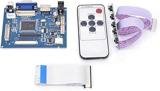 Oumefar Placa de driver de inversão HDMI VGA 2AV para serviço pesado 9V-24V 6 pinos, interface LCD, placa de driver para tela LCD AT070TN92 800x480 de 7 polegadas