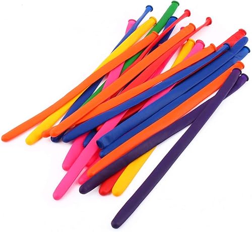 Miniatura 9 de 200 globos largos para fiestas, globos largos de látex coloridos para decoración del hogar para fiesta de cumpleaños, boda