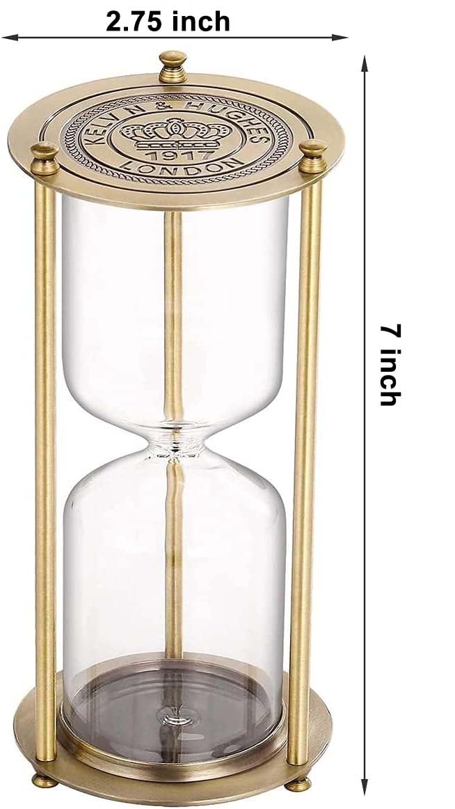 Amazon.com: SuLiao Metal Empty Hourglass Sand Timer,Small Brass