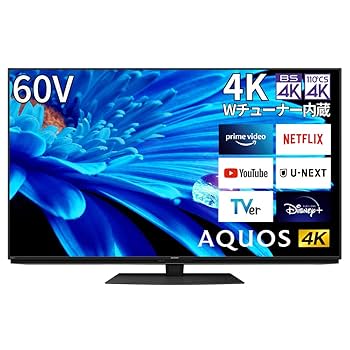 Amazon | シャープ 60V型 4K 液晶 テレビ AQUOS 4T-C60EN1 N