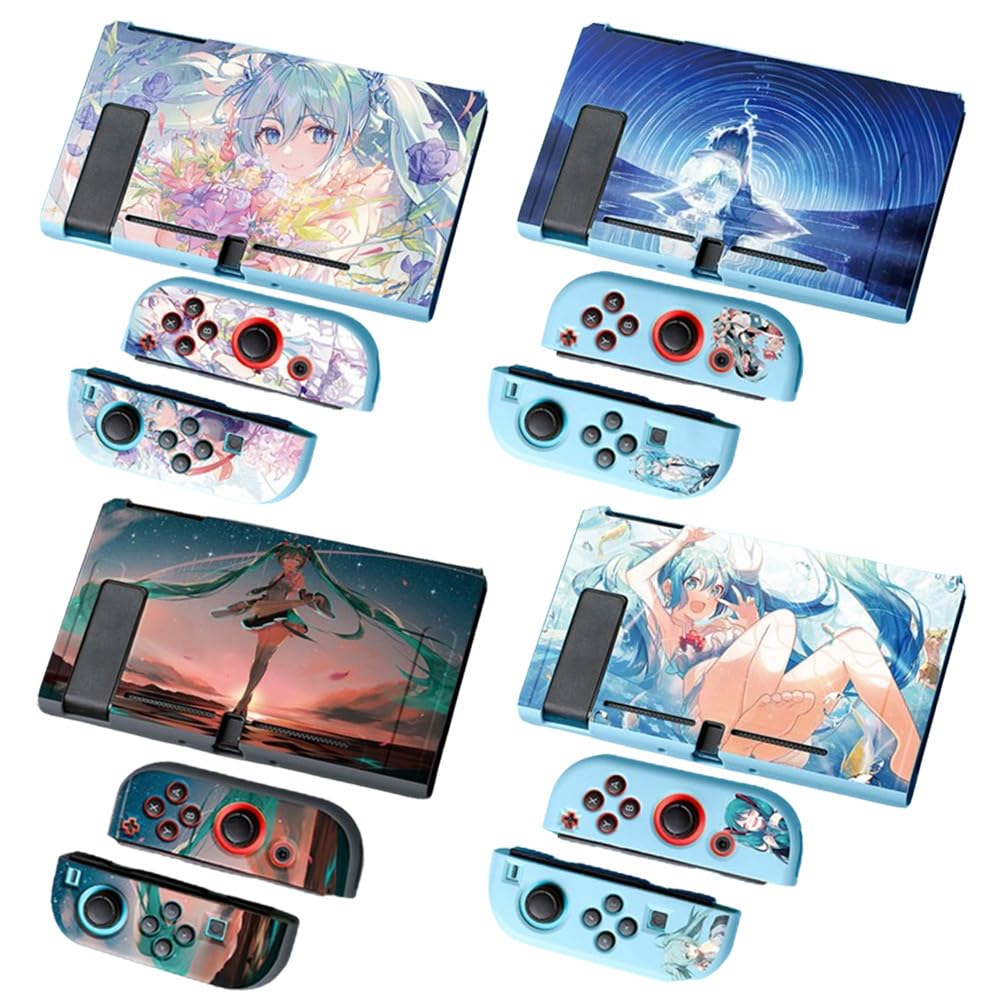 SWITCH 本体　カバーケース付き Amazon.co.jp: 初音 ミク Switch カバー OLED カバー 13種柄 分体式