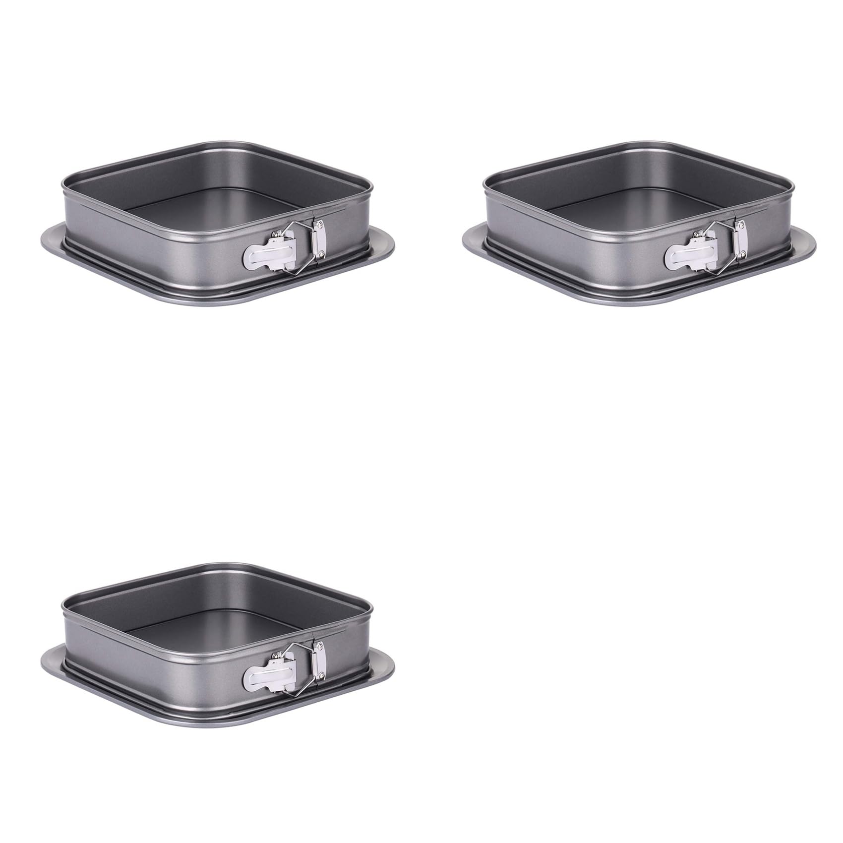 Hndhbfgrt 3X Springform Pan Square Cake Pan 9 Inch Cake Pan Cheesecake Pan with Removable Base Nonstick Cake Decorating Supplies