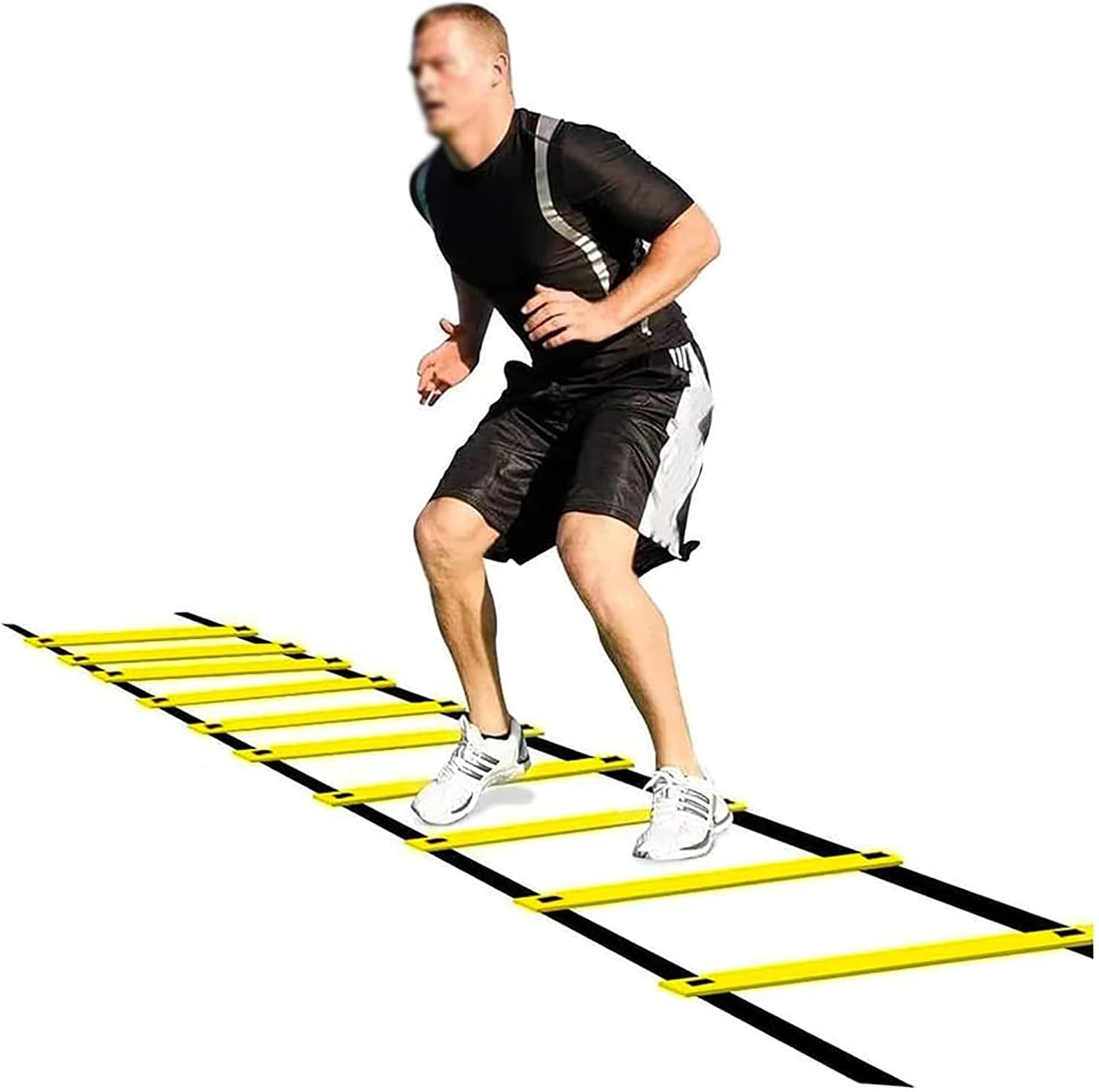 Agility Ladder Adjustable Speed Agility Ladder, Football Sports Speed Agility Ladder, for Sports Training and Soccer/Baseball Drills Equipment(Size:5M)