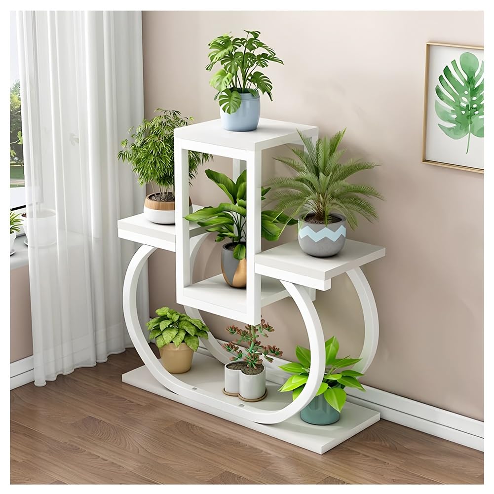 Support à plantes à 3 niveaux stable et robuste pour décoration de jardin