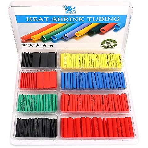 H&S 532pcs Heat Shrink Tubing Cable Sleeve Heat Shrink Wrap Tube Sleeving Electric Insulation Protection Kit Cover