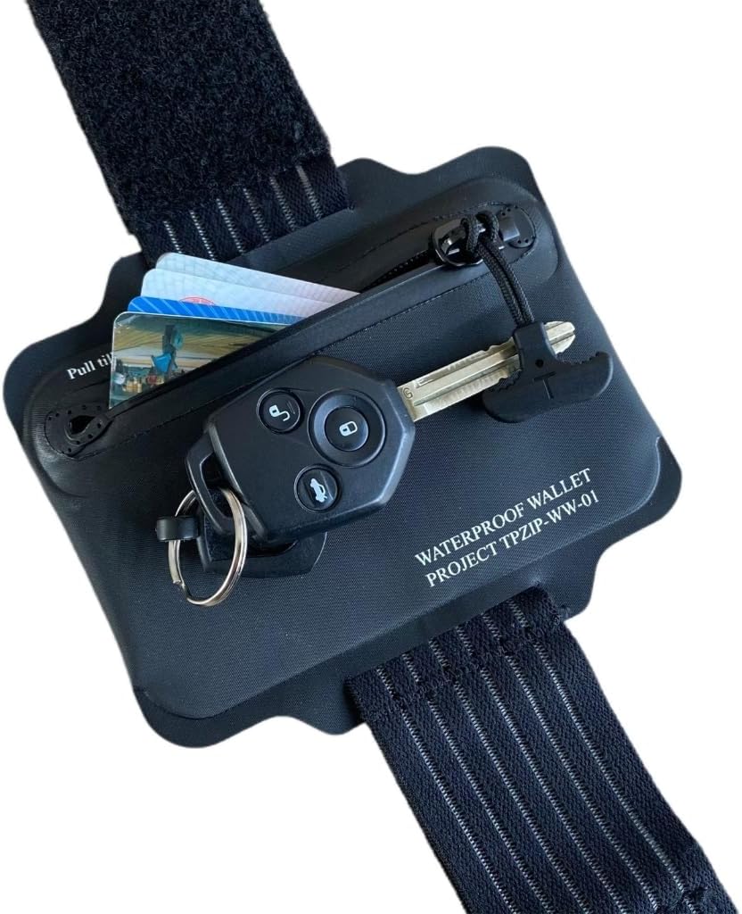 Waterproofs Coin Purse Card Holder Zipper Diving Arm Wrist Small Bag Light Weight Card Holder Easy to Carry