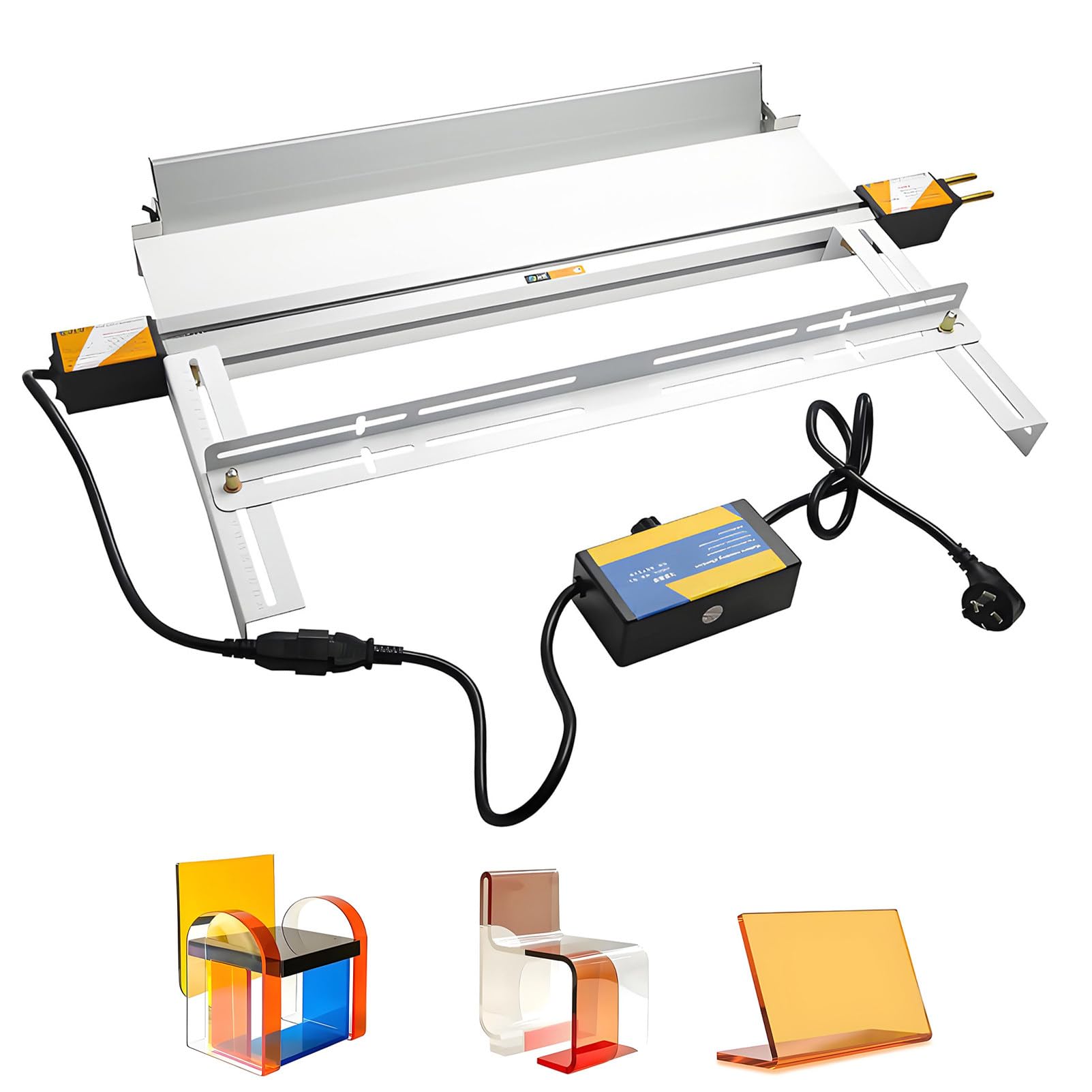 EpyGnom Acrylic PVC Bender 110V/220V Bending Machine for Plastic Sheets 1-6mm Thickness, Acrylic Hot Bending Equipment with Spare Heating Wire, Bracket Angle Adjustment 125cm/48in