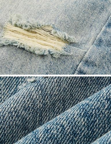 Aelfric Eden Mens Ripped Wide Leg Jeans Vintage Y2k Hip Hop Skater Pants Baggy Jeans Loose Fit Unisex Streetwear Denim Pants3