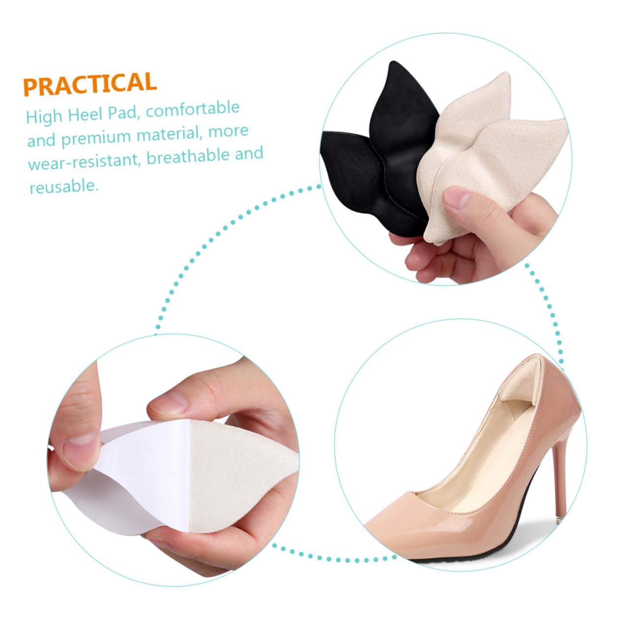 20paare Fersenpolster Für High Heels Selbstklebende Schutzauflagen Für Damen Atmungsaktive Und Rutschfeste Einlagen Hautfarben Für Optimalen Komfort Und Blasenprävention Beim