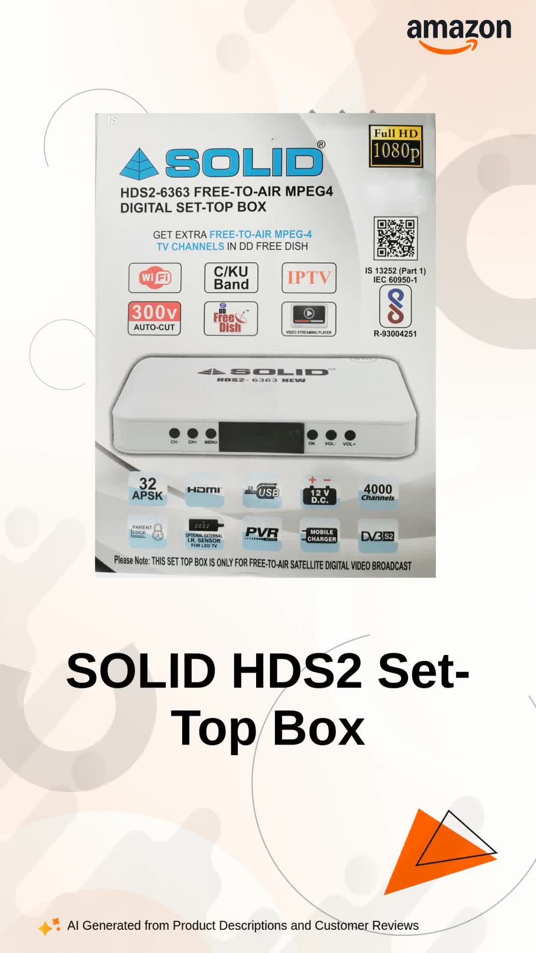 Eboxi SOLID HDS2-NEW 6363 MPEG-4 Digital Set-Top Box