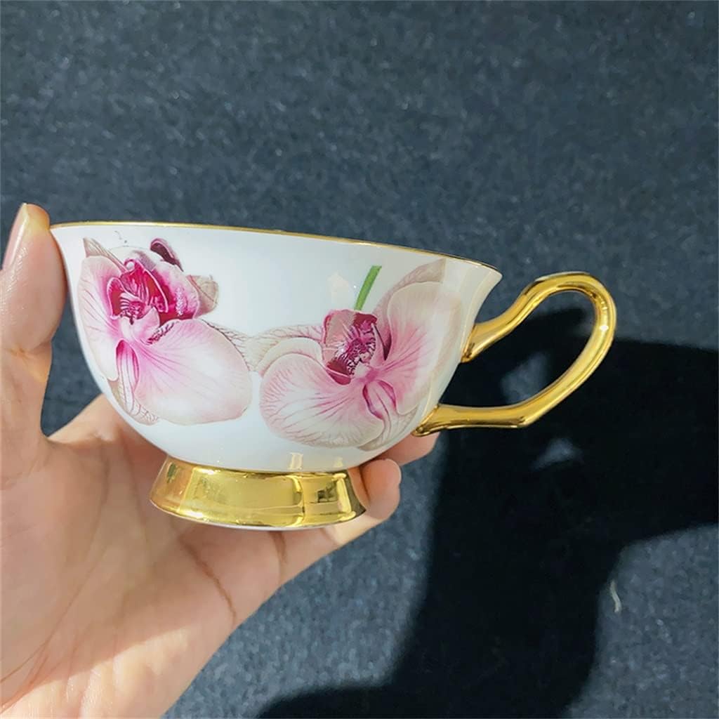 Ceramic Coffee Cup Fresh flower Bone China Ceramic Cup Afternoon Tea Flower Tea Cup for girl
