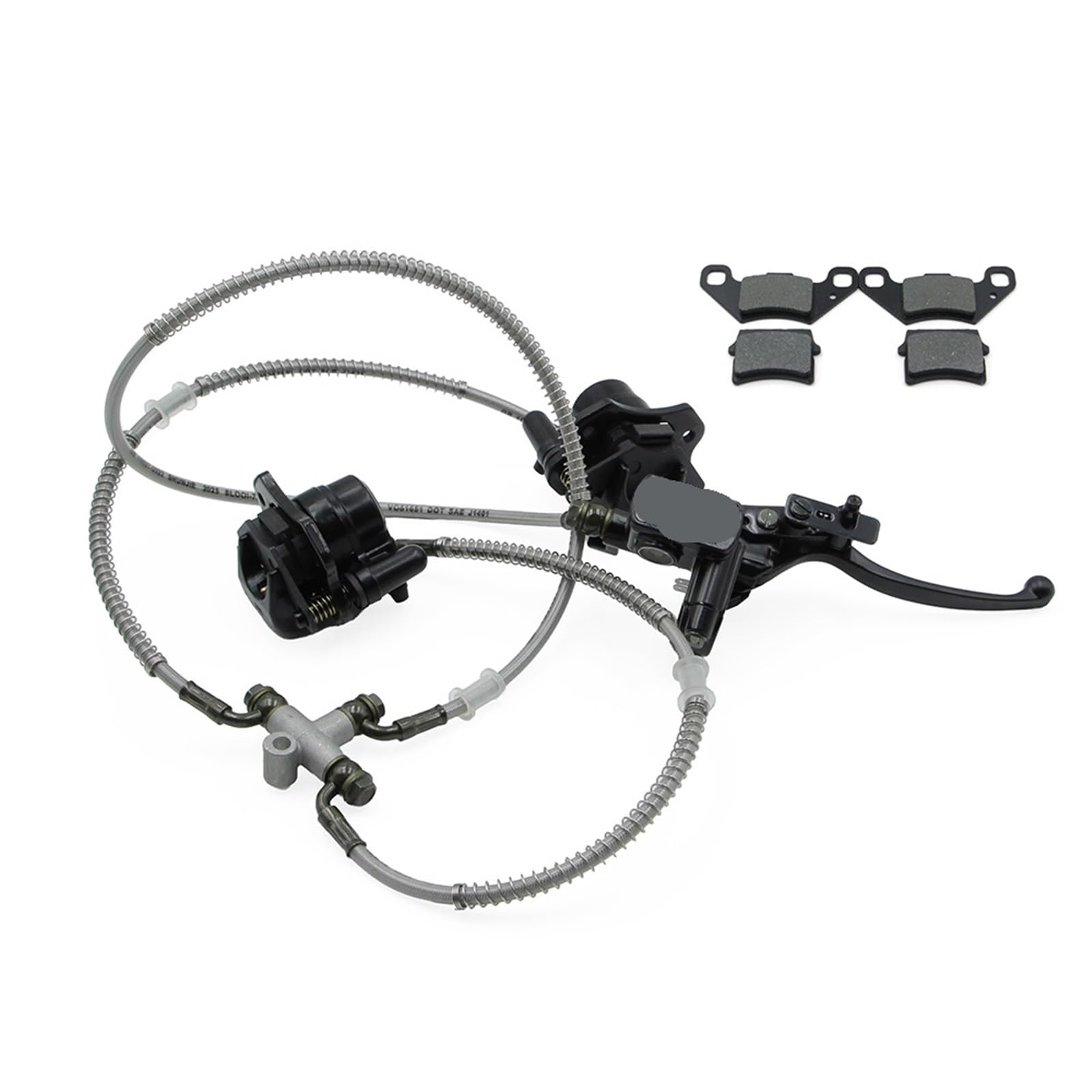 APSHDNCU Forward Brake Pump Fit for 110cc 125cc 150cc 200cc 250cc Buggy Quad Bike Parts Front Disc Brake Master Cylinder(Without Brake Disc)