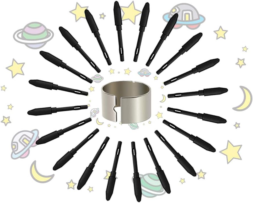 GAOMON 20 Pack Replacement Pen Nibs for Battery-Free Stylus AP32/AP50
