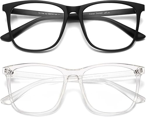 Miniatura 1 de livho Paquete de 2 lentes con bloqueo de luz azul lecturajuegos TVteléfonos para mujeres y hombres antifatiga ocular y deslumbramiento UV