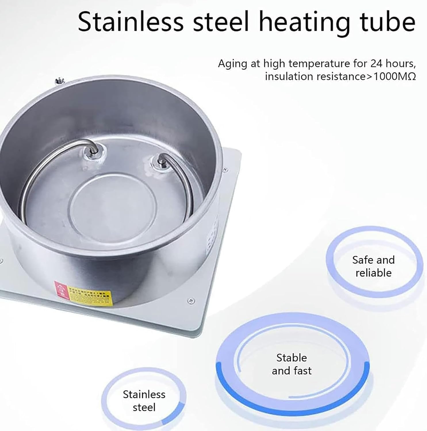 FLTRGO Warm -Tough Laboratory Agitation Container, Digital Magnetic Mixer Liquid for Water Bathroom and Oil Bathroom, Magnetic Agitative Heating Plate