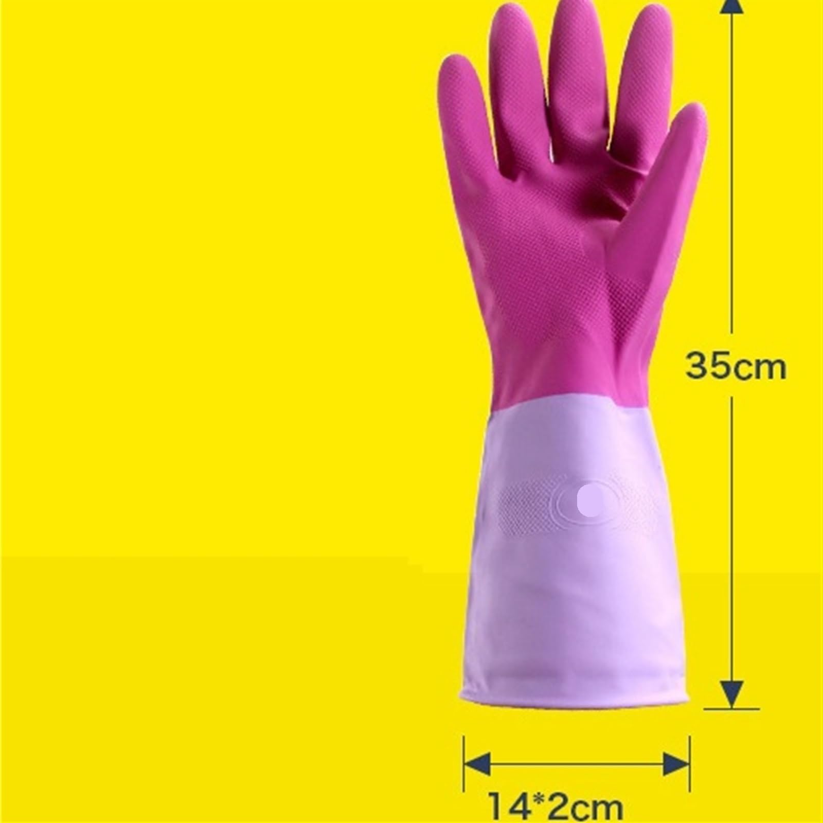 Guantes domésticos de lavado de caucho impermeable Waterproof Dishwashing Kitchen Cleaning Tools Household Dishwashing Rubber Latex Gloves