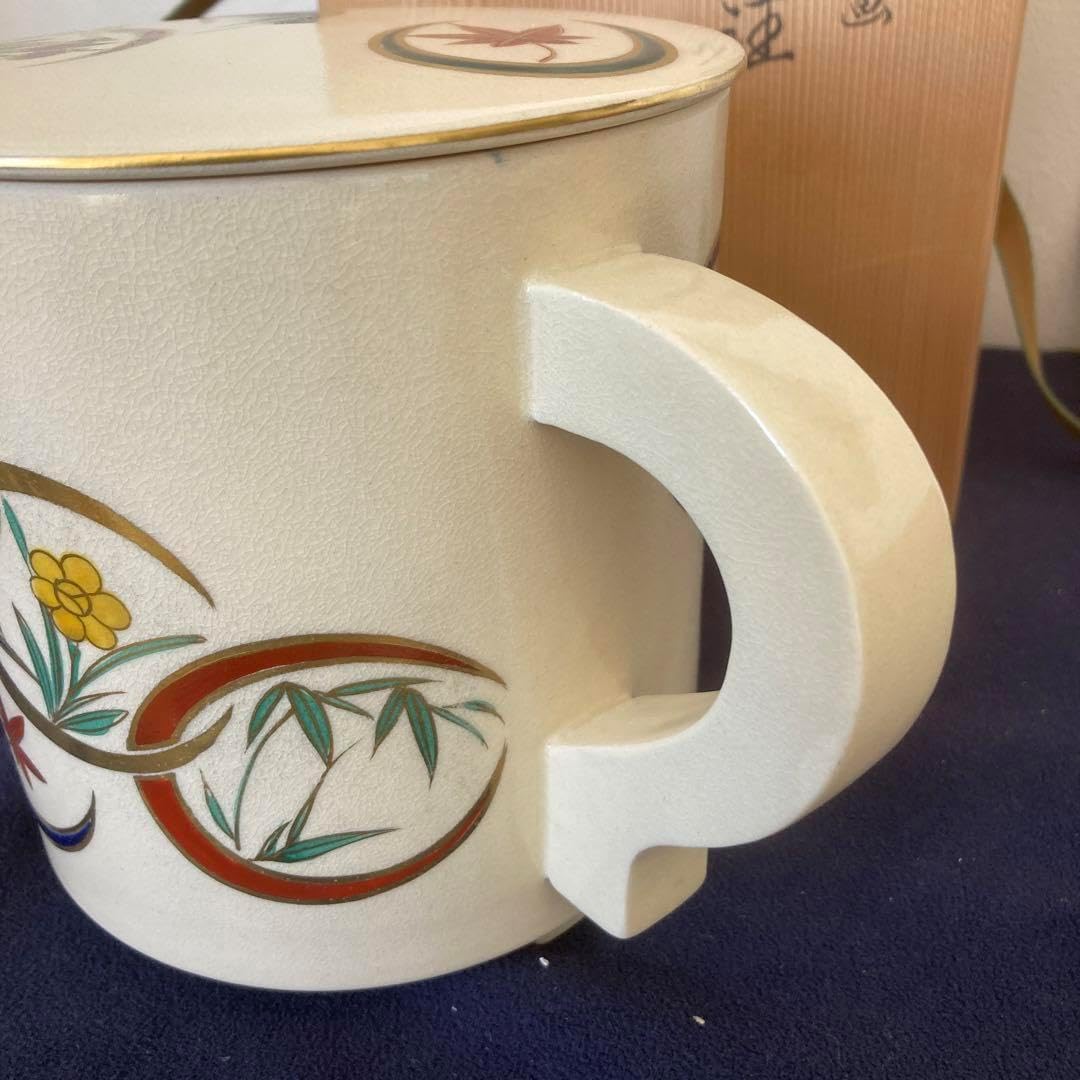 唐津焼 向付 5客 井上東也/鏡山窯造383ulbc 胴径13.5cm×高さ5cm×口径