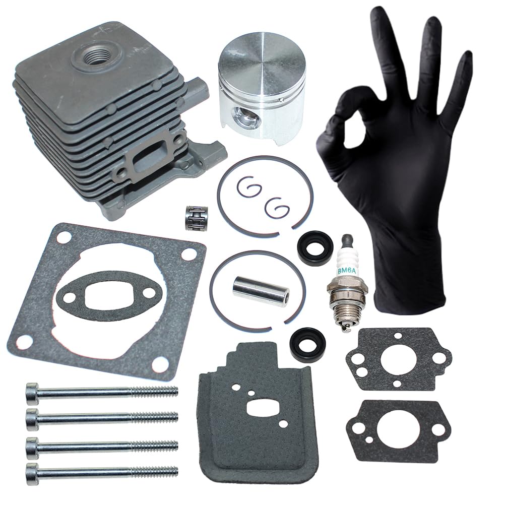 ICOOYO Cylinder Piston Kit for Stihl FC55 FC55DZ FC55Z FS38 FS45 FS55 FS HL45 HS45 KM55 MM55 SH55 SH85,4144 020 1200