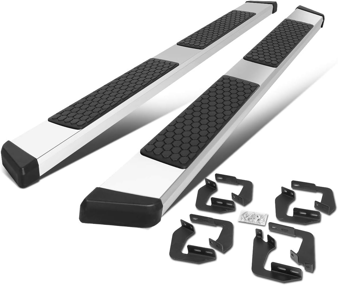 Auto Dynasty Running Boards Compatible with 2007-2021 Toyota Tundra CrewMax/Extended Crew Cab, Stainless Steel Side Step Nerf Bar, 5 Inches Step Bars, Black Powdercoated