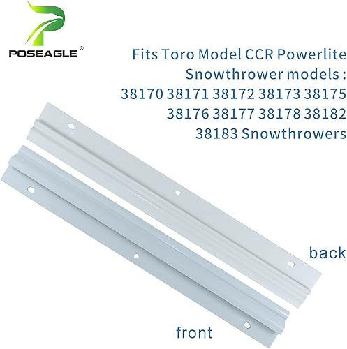 Miniatura 6 de Hoja de rotor 84-1980 con raspador 75-8780 75-9010 V Kit de accesorios de correa para lanzadores de nieve Toro CCR Powerlite 325, 38182, 38183,