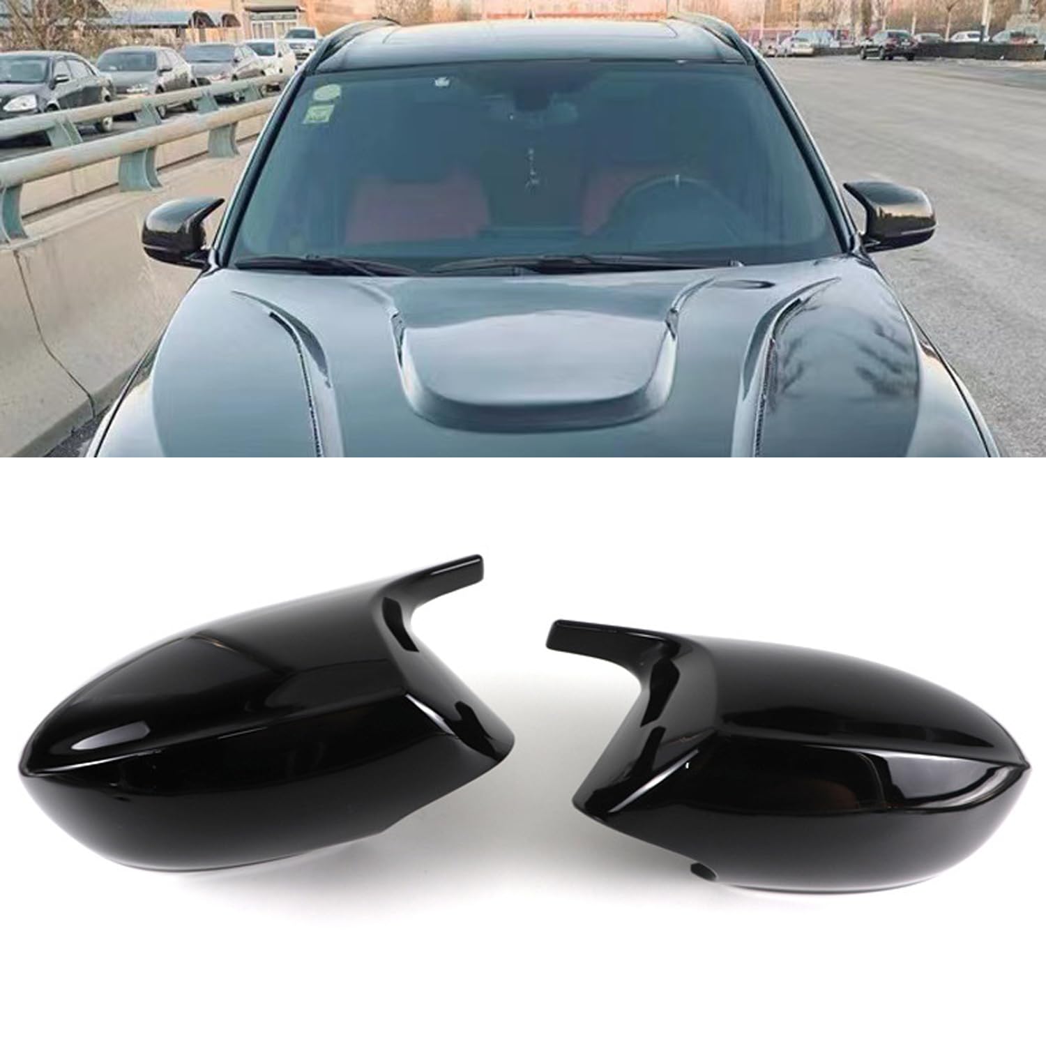 Copertura Specchietto Laterale BMW Serie 3 E90/E93 - Nero Lucido, Design Sportivo