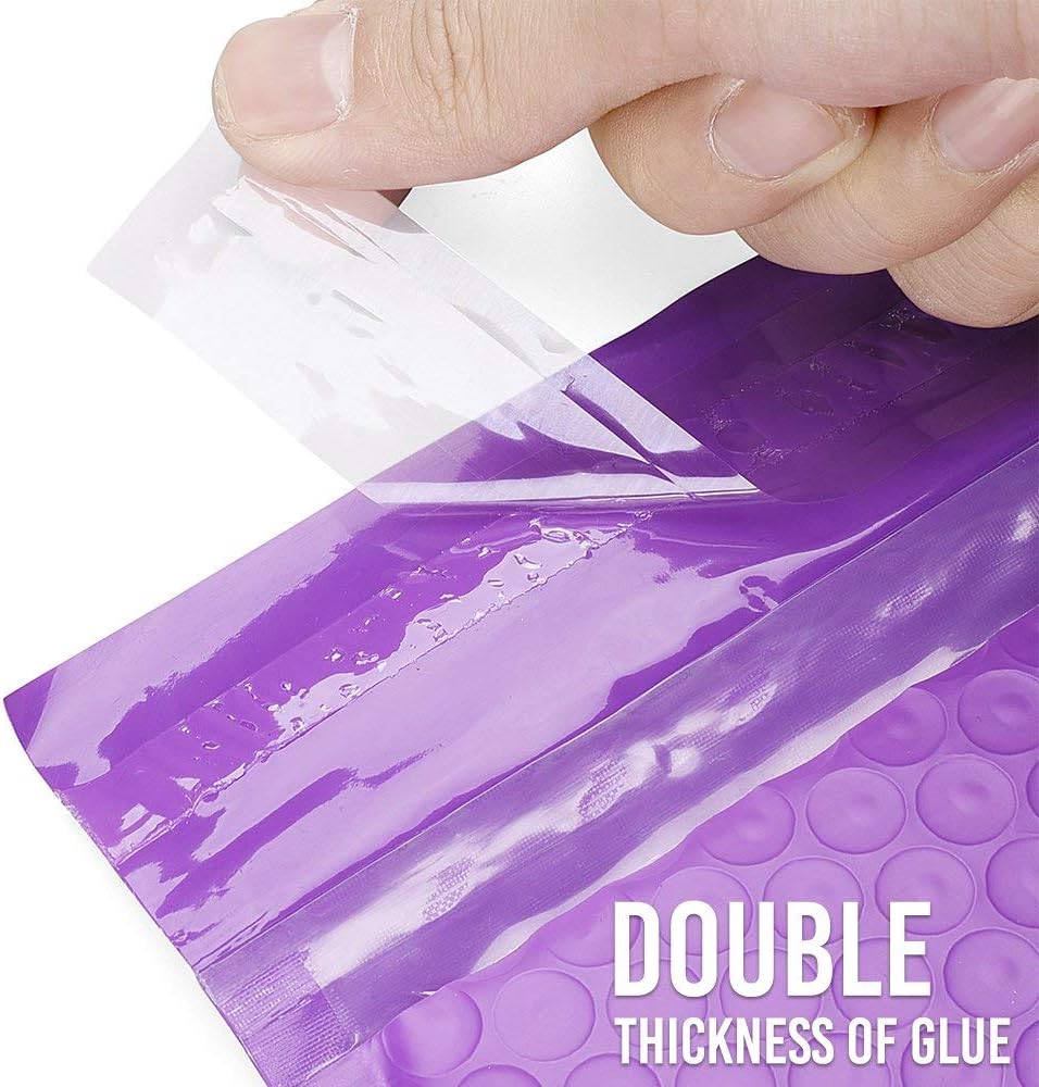 Metronic Bubble Mailers 8.5x12 Inch 250 Pack Purple Bubble Mailer Usable Size 8.5x11" Self-Seal Padded Envelopes Packaging Supplies for Small Business, Boutique,Bulk #2