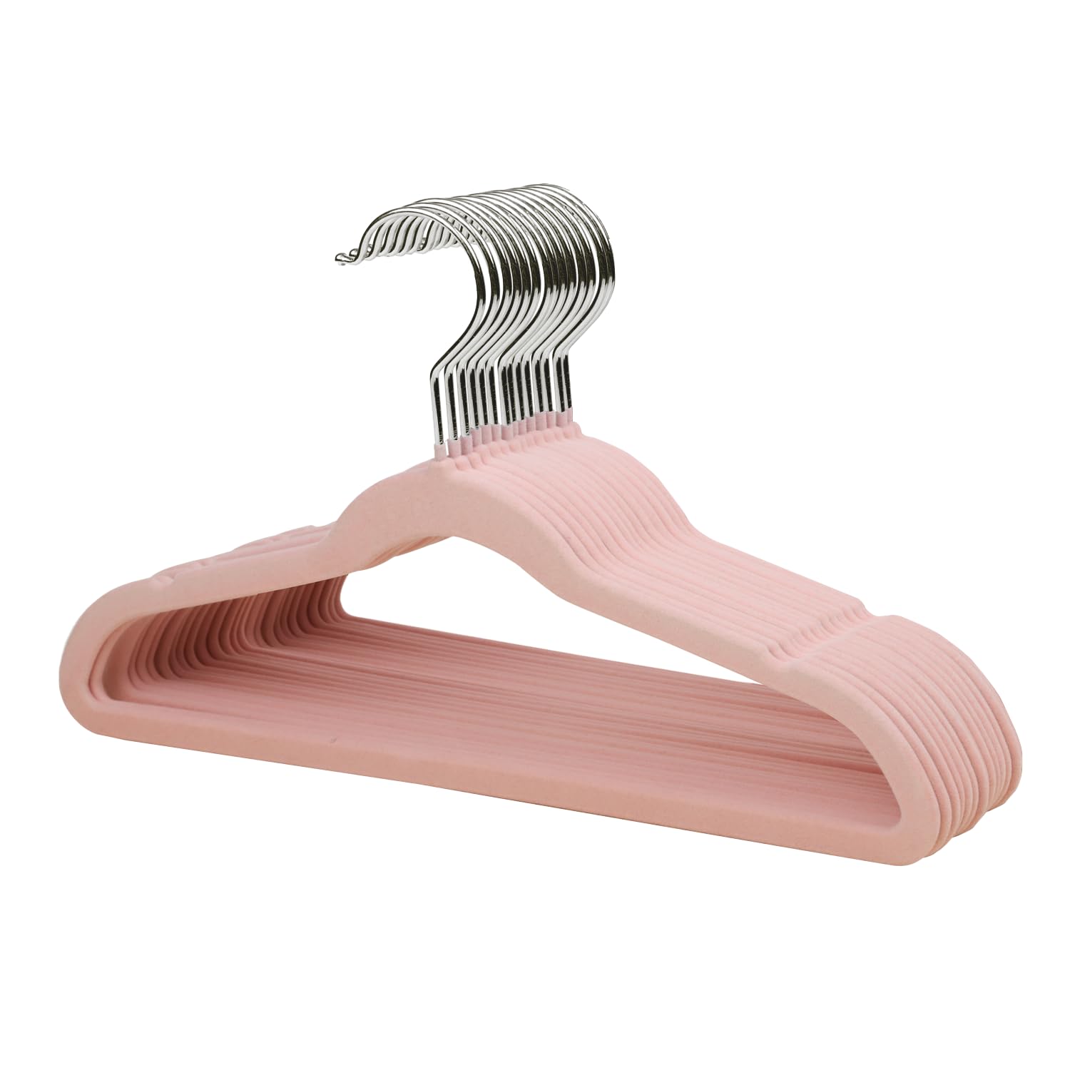 ManGotree Kids Velvet Hangers, Non-Slip Children's Clothes Hangers, Space Saving Schoolchild Hanger with Swivel Hook