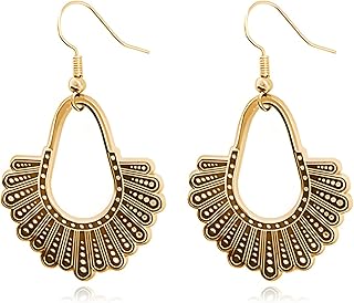 RBG Dissent Collar Earrings for Women Unique Charm Ruth Bader Ginsburg Earrings for Ruth Bader Ginsburg Fans Jewelry Gifts