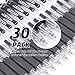 Gel Pens, 30 Pack Black Gel Pen Fine Point, Retractable Gel Ink Rollerball Pens for Smooth Writing (0.5mm)