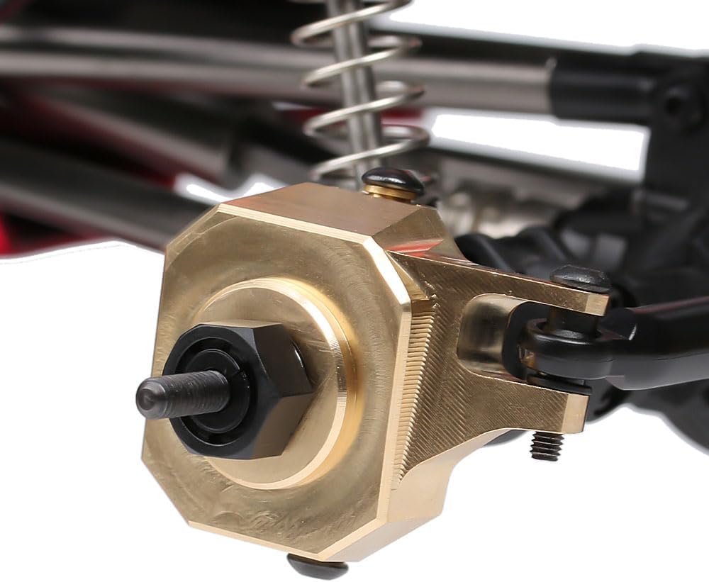Brass AR44 Front Steering Knuckles (2PCS) for SCX10 II 90046 by INJORA