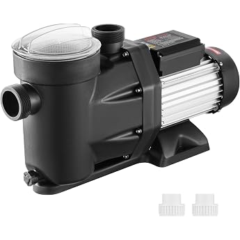 VEVOR Swimming Pool Pump 1800W Filter Pump 33000L/H Max Flow Rate 220V-240V 1450/2860RPM Double Speed Circulation Pump Energy Saving Filter Pump for Above Ground Pools