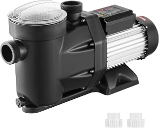 VEVOR Schwimmbadpumpe 1800 W, Filterpumpe 33000 L/H max. Fördermenge, 220 V-240 V, 1450/2860 U/min Doppel-Geschwindigkeiten-Umwälzpumpe, energiesparende Filterpumpe für Aufstellpools