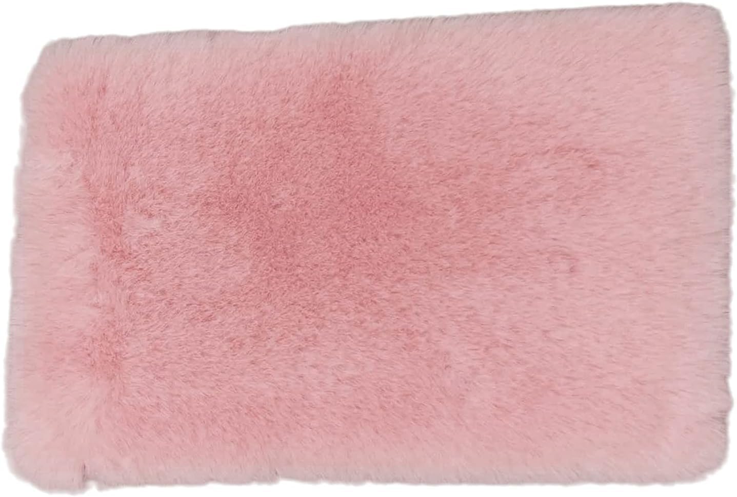 Pink Square Carpet, Miniature Fluffy Rug, Lightweight Dollhouse Decor for 1/12 Scale