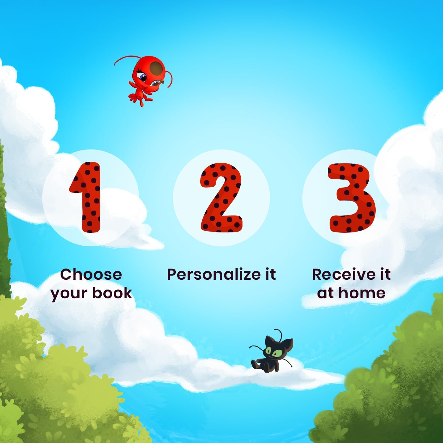 Personalized book for Kids with Avatar and Name | Miraculous Ladybug Inspired Adventure | Builds Teamwork and Effort Skills
