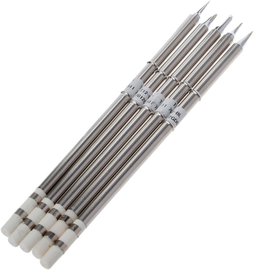 T12 Series Solder Iron Tips For Hakko FX951 BAKON 950D Soldering Station Set