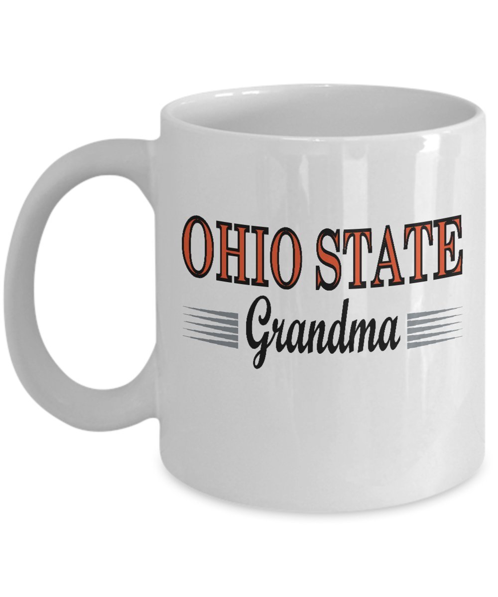 mmandiDESIGNSOhio State Grandma Mug - Ceramic Coffee or Tea Cup - 11oz
