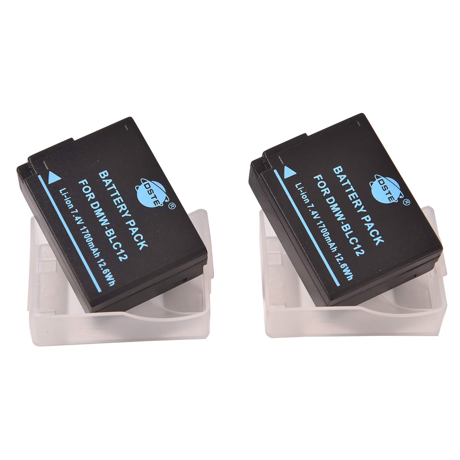 Powerextra 2 Batteries de Rechange et Chargeur 1500 mAh pour Panasonic DMW-BLC12 DMW-BLC12E DMW