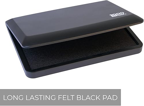 Miniatura 4 de 2000 PLUS Almohadilla de sellos fieltro tamaño No1 2-34 x 4-14 tinta negra 090406