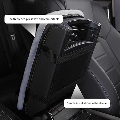 Miniatura 3 de 1 funda para consola central de automóvil, 11.8 x 7.8 pulgadas, protector esponjoso para reposabrazos de vehículo con tira de tela, accesorios de