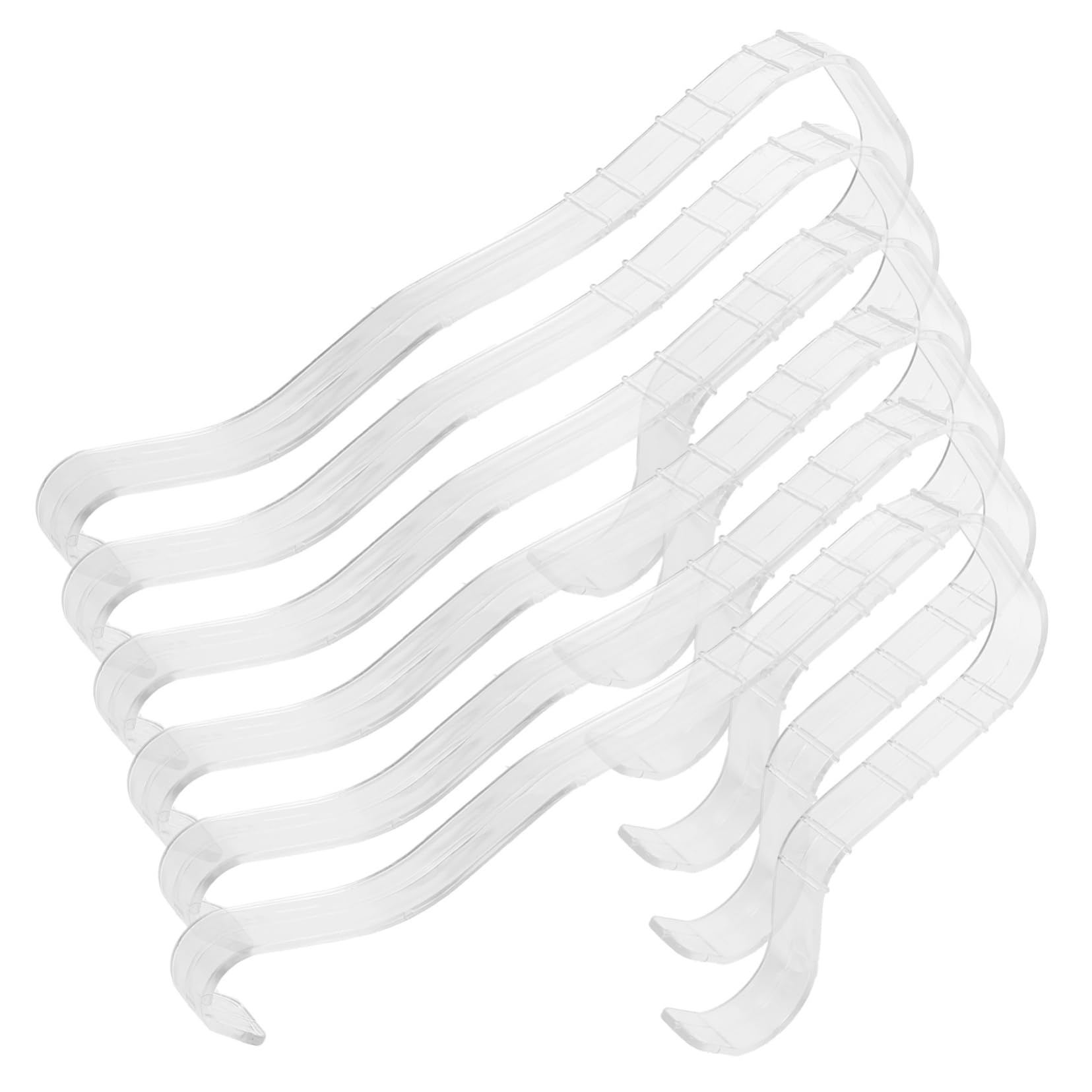 Ciieeo 6pcs Shoe Display Stand Transparent Shoe Shaper Holder for Retail Shops for Closet and Cabinet Storage Non Deforming Design