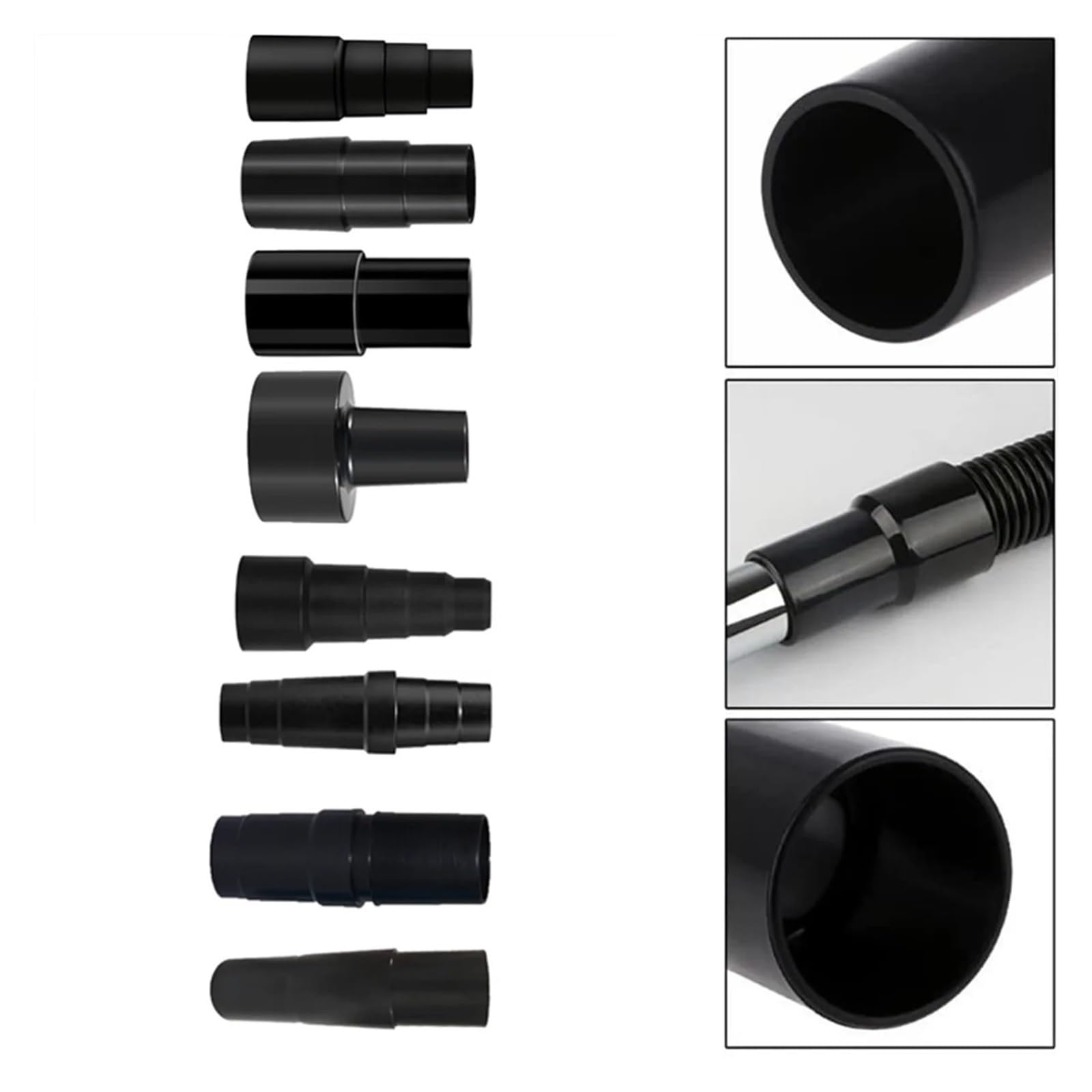 LIUCH 8-częściowy zestaw adapterów do węży odkurzacza uniwersalnego - adapter do mocowania odkurzacza