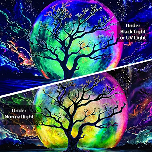 Faxdong Blacklight Moon Tapestry thumb #3